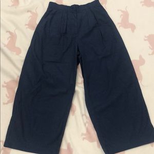 Wilfred—High waist wide leg pants, navy, us2